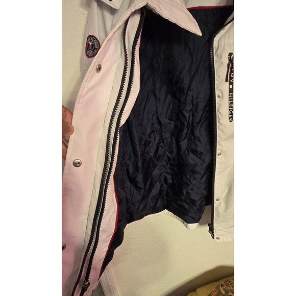 Tommy Hilfiger Jacket Women's M White Hooded 3 in 1 Removable liner snow ski - Picture 8 of 10